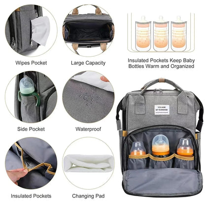 Baby Bed Backpack – حقيبة أمومة بسرير أطفال